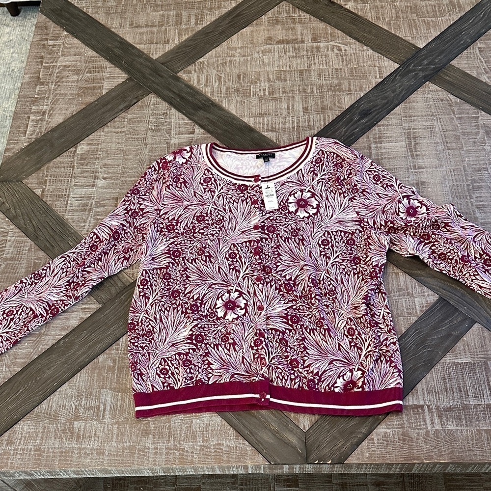 NWT Talbots button up sweater